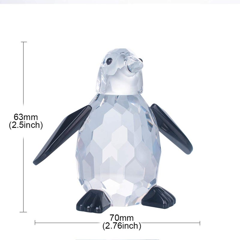 LONGWIN Crytal Cute Penguin Figurines of Glass Collectible Animal Figurines Desk Decoration Ornaments - Image 5